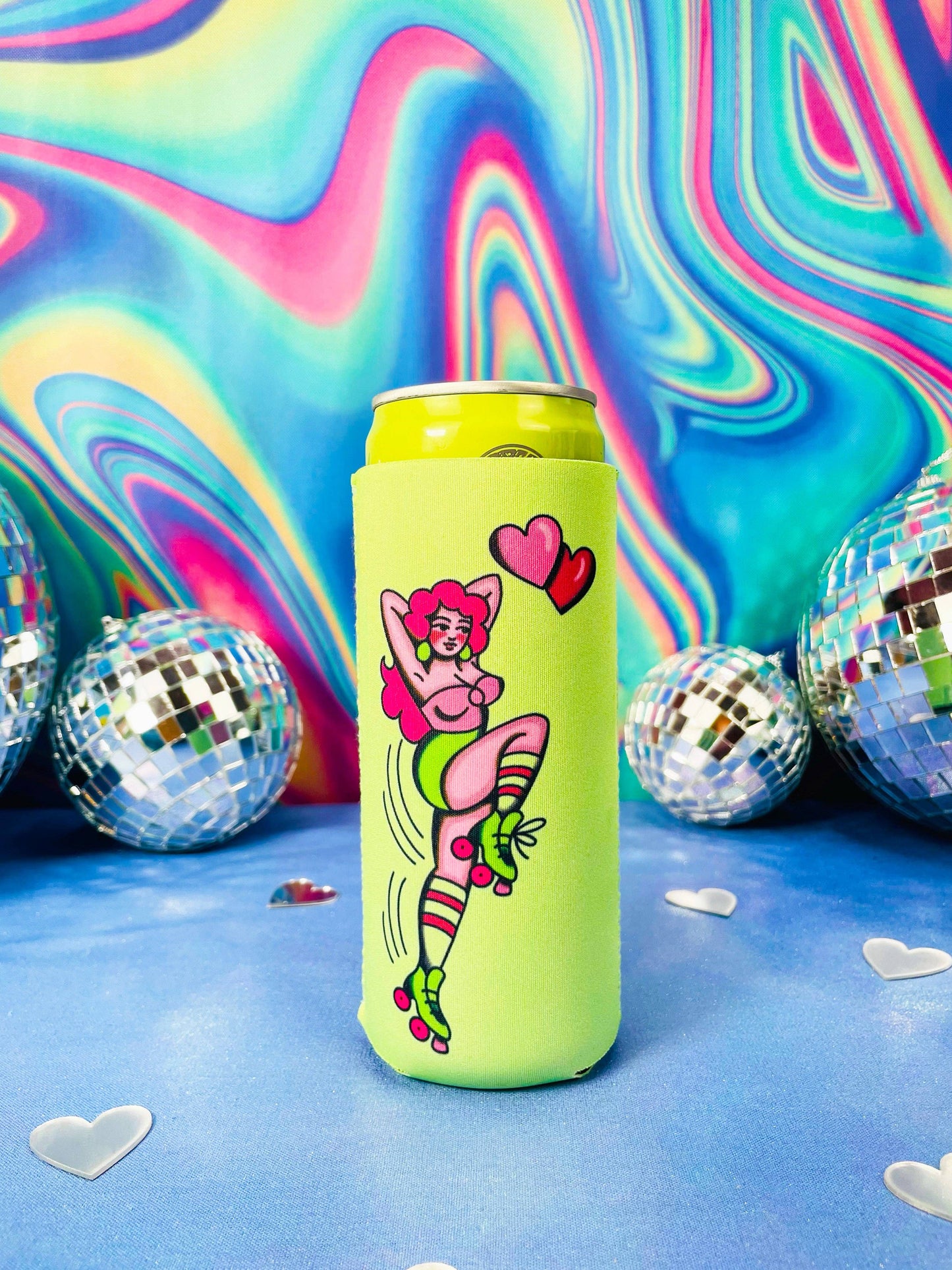 Skatin Babe Seltzer Koozie