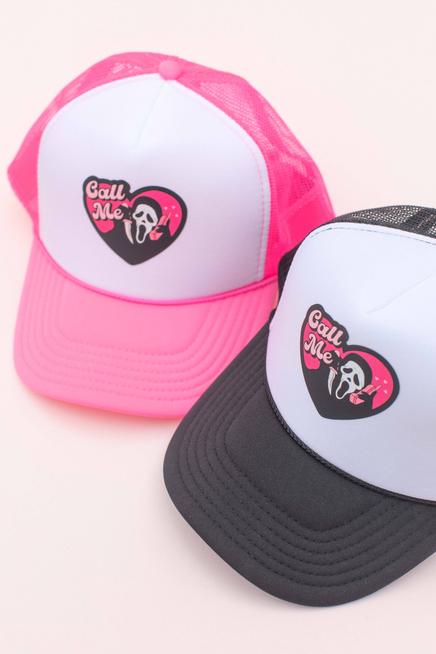 Halloween Scream Foam Mesh Trucker Hat Cap
