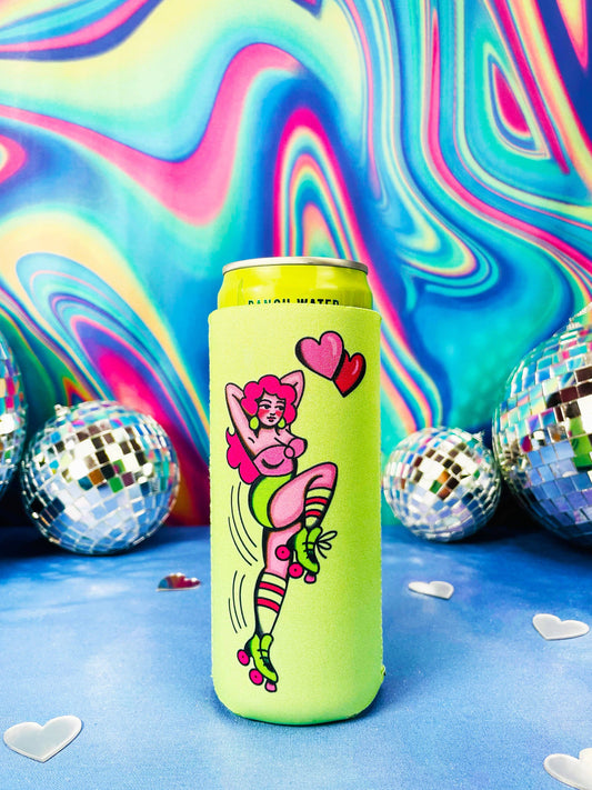 Skatin Babe Seltzer Koozie